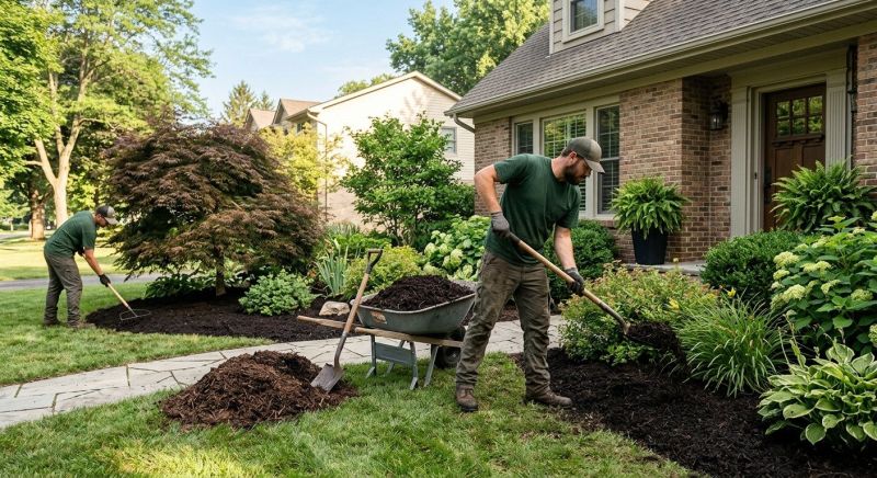 Black Mulch Installation in Honolulu, HI